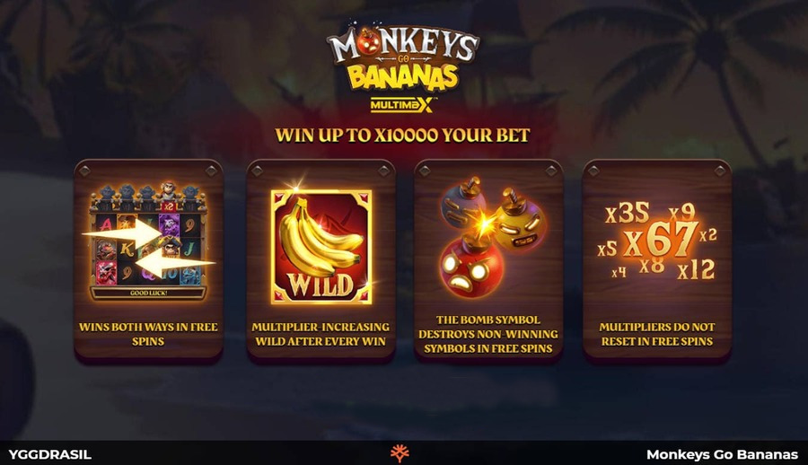 Monkeys Go Bananas MultiMax Slot - Banner