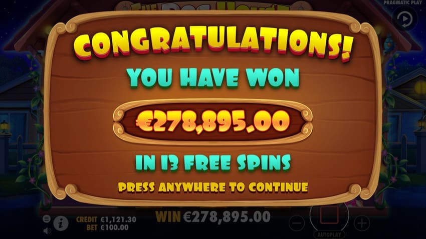 The Dog House - Total Win Bonus Round