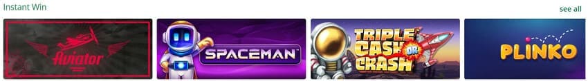 Special Games Section at Qbet Casino
