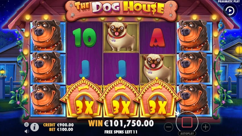  The Dog House - Free Spins Bonus Round