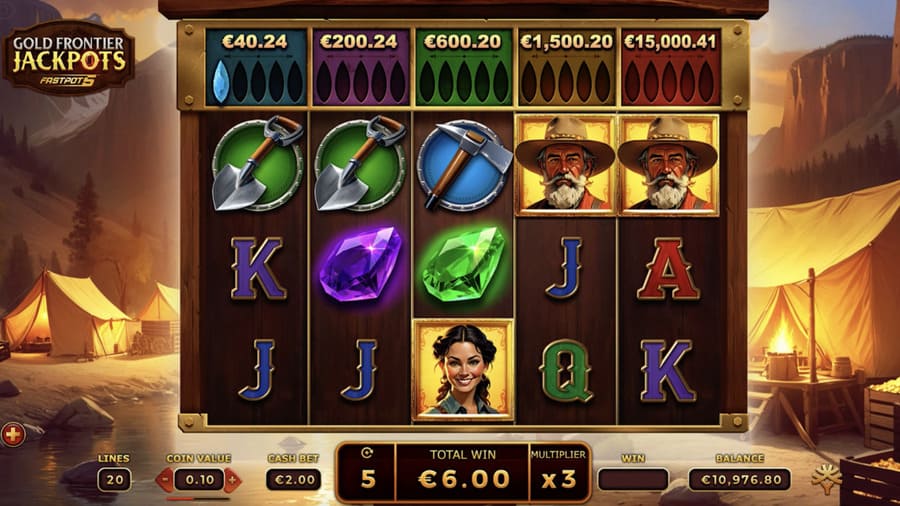 Gold Frontier Jackpots FastPot5 Slot - Jackpots