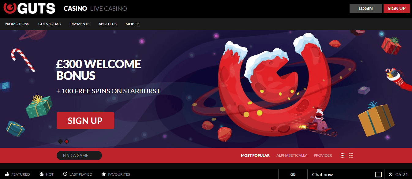 Banner Guts Casino